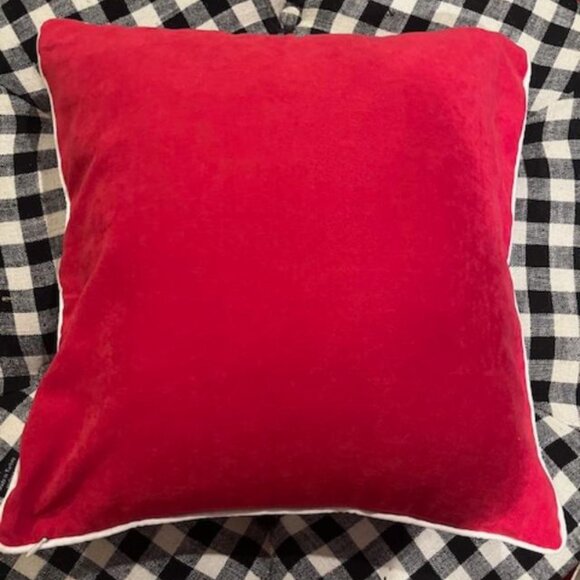 Merry Christmas Pillow EUC 17 x 17 - Picture 2 of 2